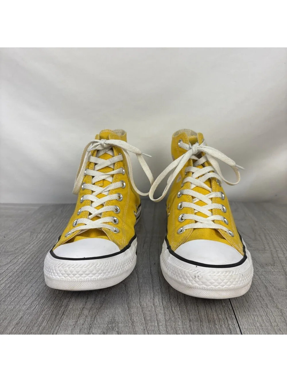 Converse Chuck Taylor Yellow High Tops M8 W10